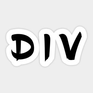 div Sticker